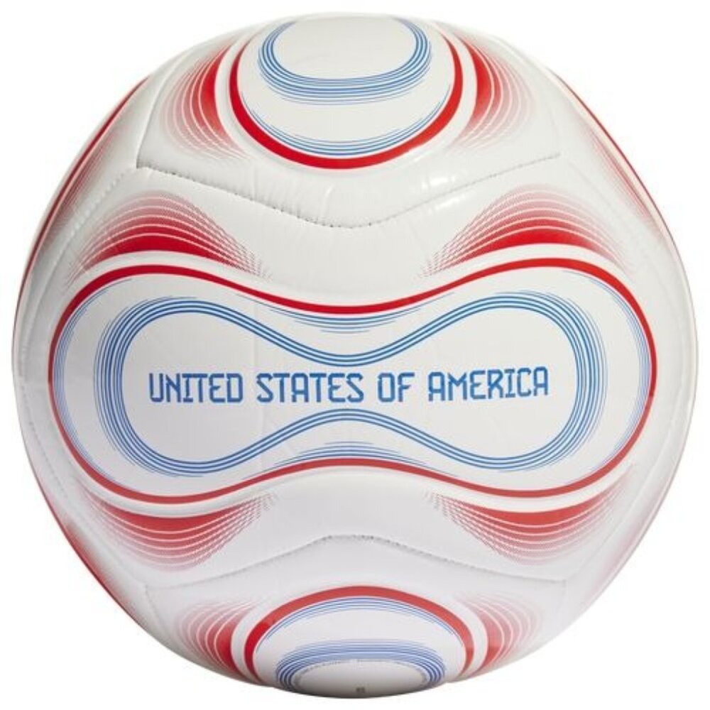 Adidas World Cup USA Official Licensed Club Soccer Ball White/Red, 5 New
